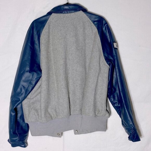 Vintage Hunters Manufacturing Co John Paul II Collegiate Bomber Varsity Jacket M - Picture 2 of 15